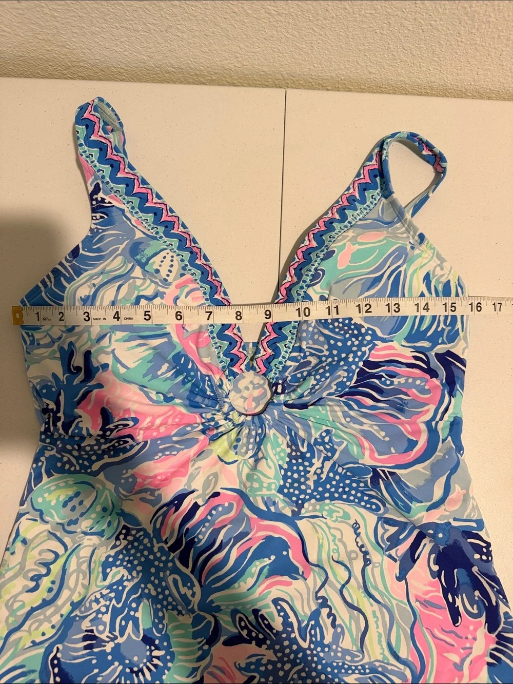LILLY PULITZER Brenta Tankini Top Size 12